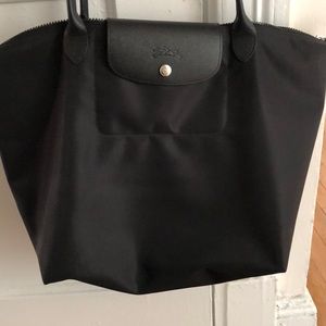 Large Black Longchamp Tote